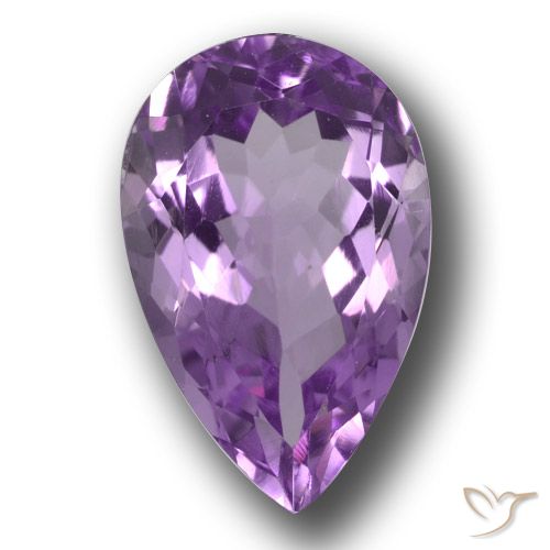 5.41ct Natural Violeta Púrpura Profundo Ametista, Formato de pêra, VVS