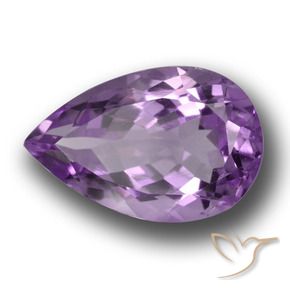 Ametista Violeta Púrpura Profundo Natural 5.41ct, Formato de pêra, VVS