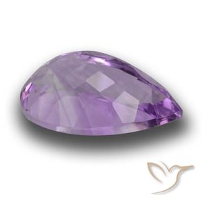 Ametista Violeta Púrpura Profundo Natural 5.41ct, Formato de pêra, VVS