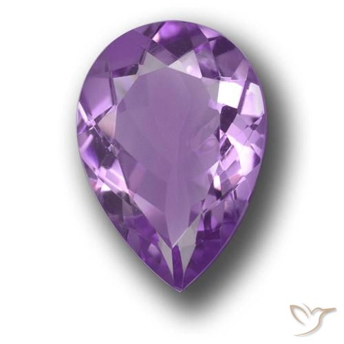 4.67ct Natural Violeta rosado Ametista, Formato de pêra, VVS