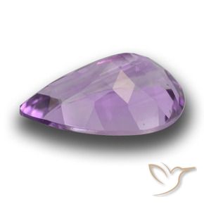 Ametista Violeta Rosado Médio Natural 4.98ct, Formato de pêra, VVS-VS