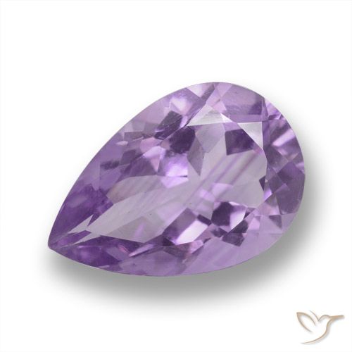 4.58ct Natural Violeta médio Ametista, Formato de pêra, VVS