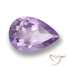 Ametista Violeta médio Natural 4.58ct, Formato de pêra, VVS
