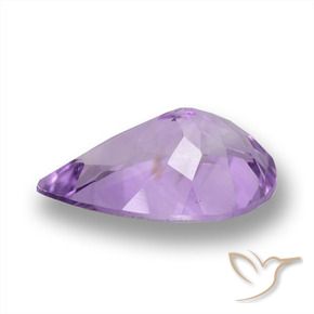 Ametista Violeta médio Natural 4.58ct, Formato de pêra, VVS