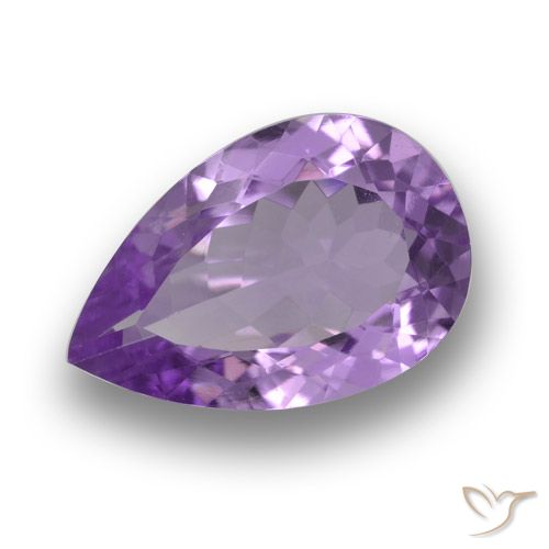 4.85ct Natural Violeta médio Ametista, Formato de pêra, VVS