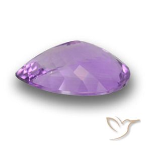 Ametista Violeta Púrpura Médio Natural 8,86ct, Formato de pêra, VVS-VS