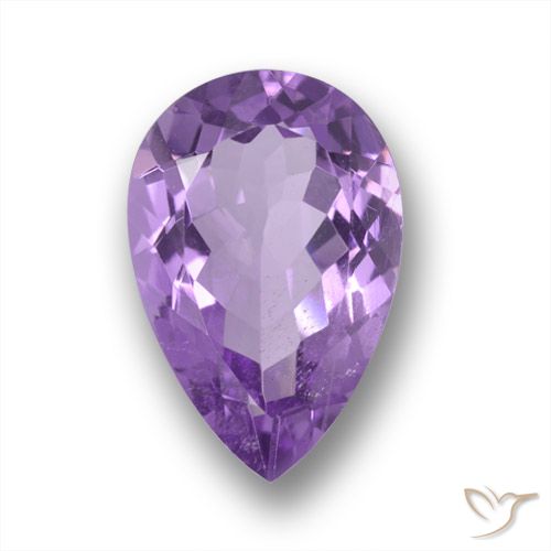 4.90ct Natural Violeta Púrpura Ametista, Formato de pêra, VS