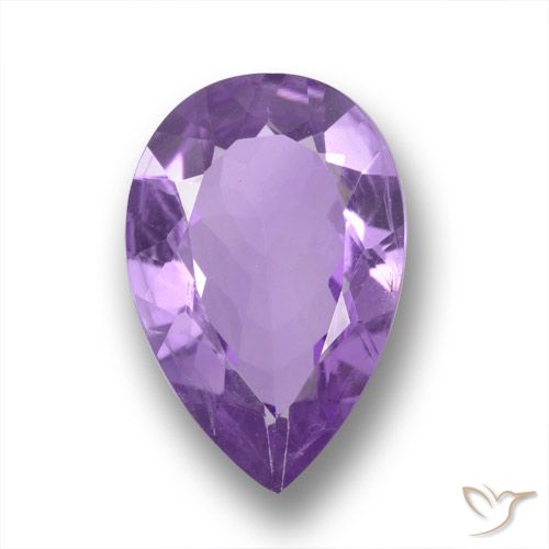 4.20ct Natural Violeta Púrpura Ametista, Formato de pêra, VS