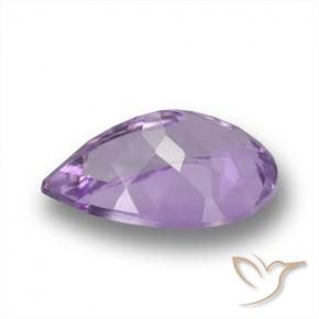 Ametista Violeta médio Natural 5.41ct, Formato de pêra, VS