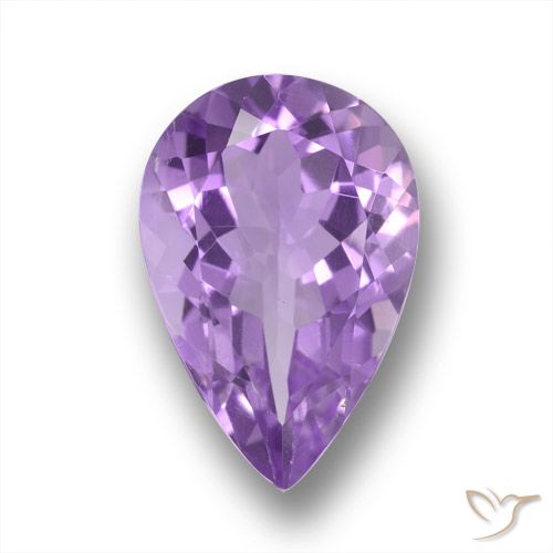 5.30ct Natural Violeta Púrpura Ametista, Formato de pêra, VS