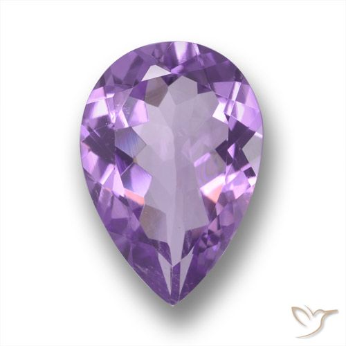 4.62ct Natural Violeta Púrpura Ametista, Formato de pêra, VS