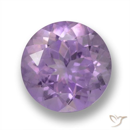 3.96ct Natural Violeta rosa médio Ametista, Redondo, VVS