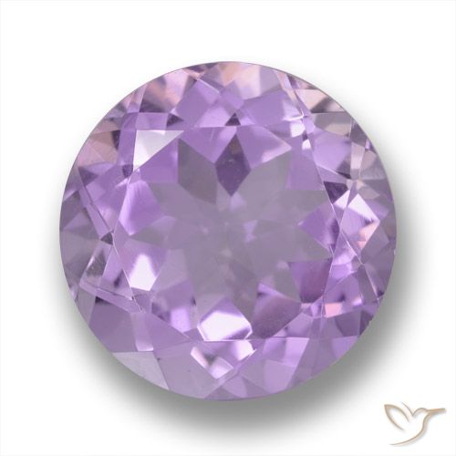3.94ct Natural Violeta claro Ametista, Redondo, VVS