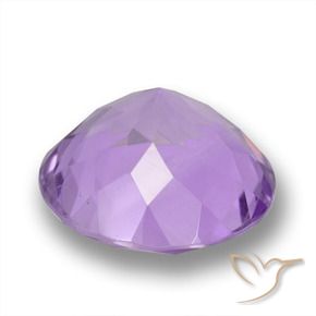 Ametista Violeta claro Natural 3.94ct, Redondo, VVS