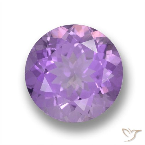 3.92ct Natural Violeta médio Ametista, Redondo, VVS