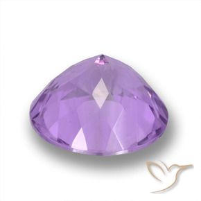 Ametista Violeta médio Natural 3.92ct, Redondo, VVS