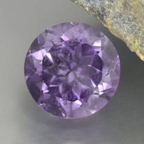 Ametista violeta natural 4,69ct, corte redondo, VVS