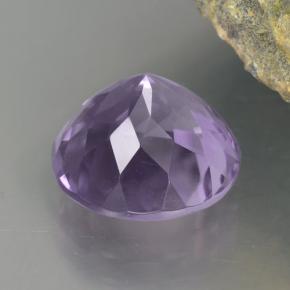 Ametista violeta natural 4,69ct, corte redondo, VVS