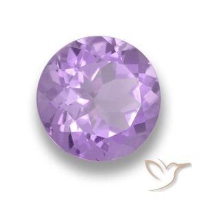 Ametista Rosa Violeta Médio Natural 4.41ct, Redondo, VVS