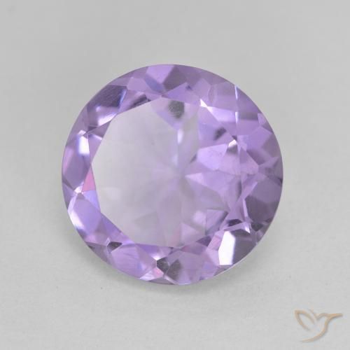 Ametista Violeta médio Natural 4.33ct, Redondo, VVS-VS