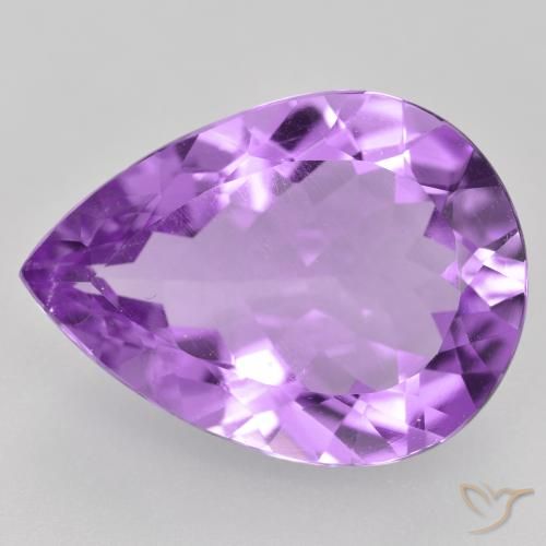 7.71ct Natural Violeta rosado Ametista, Formato de pêra, VVS-VS
