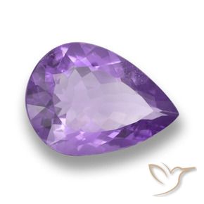 Ametista Violeta médio Natural 7.47ct, Formato de pêra, VVS-VS