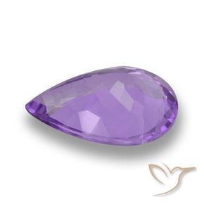 Ametista Violeta médio Natural 7.47ct, Formato de pêra, VVS-VS