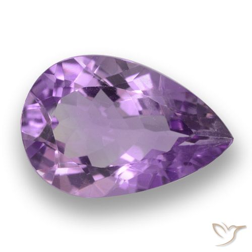 4.64ct Natural Violeta médio Ametista, Formato de pêra, VVS-VS