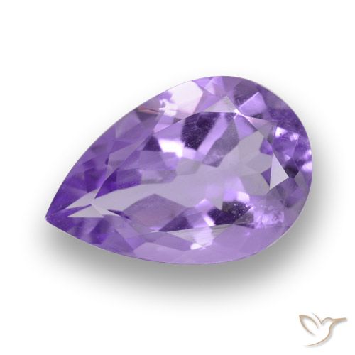 4.43ct Natural Violeta médio Ametista, Formato de pêra, VS
