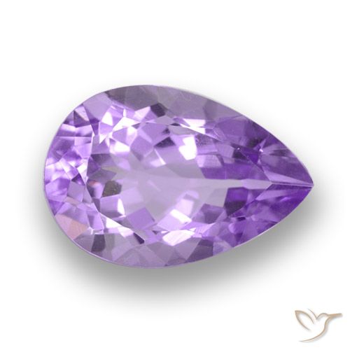 6.29ct Natural Violeta médio Ametista, Formato de pêra, VVS
