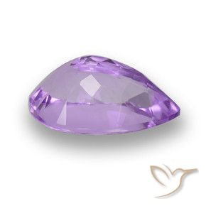Ametista Violeta médio Natural 6.29ct, Formato de pêra, VVS