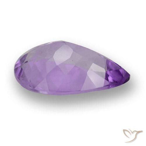 Ametista Violeta Profundo Natural 4.34ct, Formato de pêra, VVS-VS