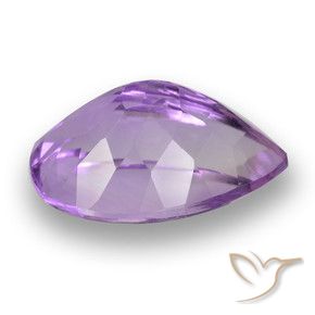 Ametista Violeta Profundo Natural 5.87ct, Formato de pêra, VVS-VS