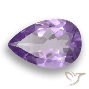 Ametista Violeta médio Natural 4.55ct, Formato de pêra, VS