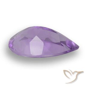 Ametista Violeta médio Natural 4.55ct, Formato de pêra, VS