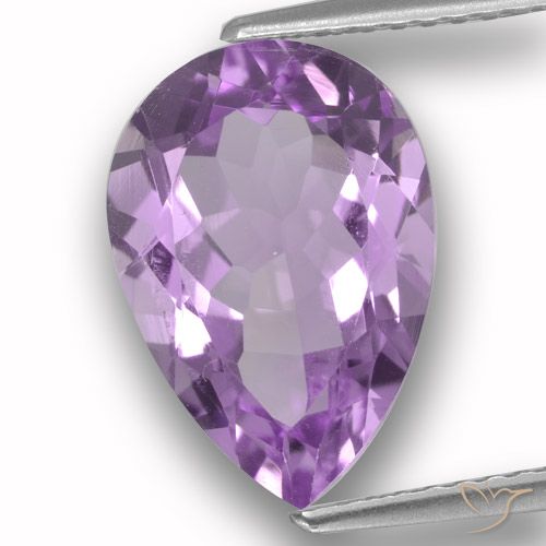 3.72ct Natural Violeta rosa médio Ametista, Formato de pêra, VVS-VS