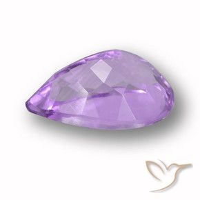 Ametista Violeta Púrpura Natural 5.86ct, Formato de pêra, VVS-VS