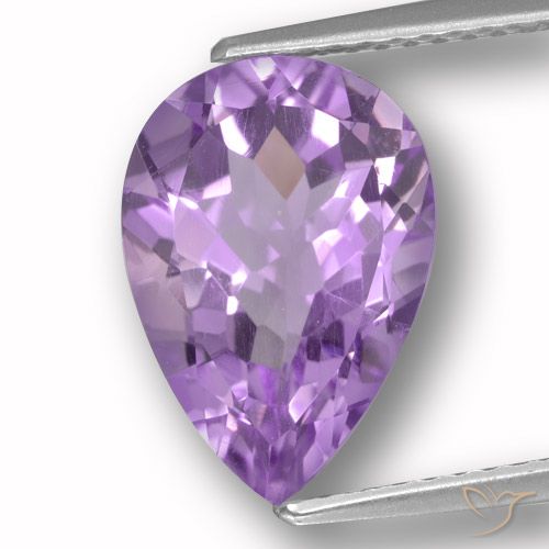 3.66ct Natural íris violeta Ametista, Formato de pêra, VVS-VS