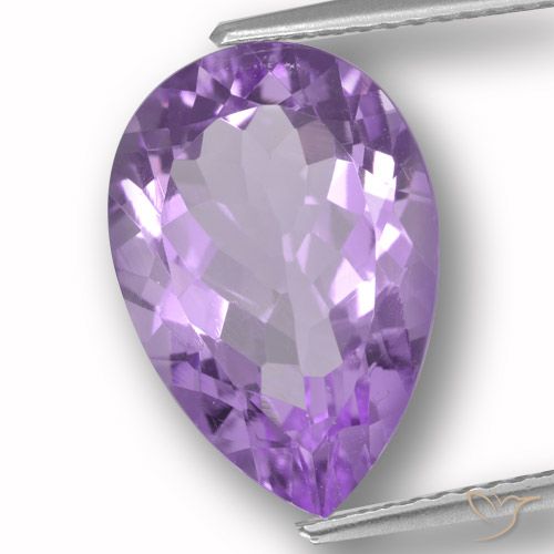 5.32ct Natural Violeta Profundo Ametista, Formato de pêra, VVS-VS