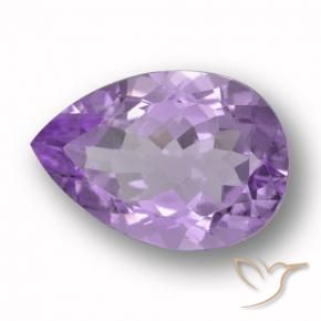 Ametista Violeta Profundo Natural 5.32ct, Formato de pêra, VVS-VS