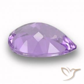 Ametista Violeta Profundo Natural 5.32ct, Formato de pêra, VVS-VS