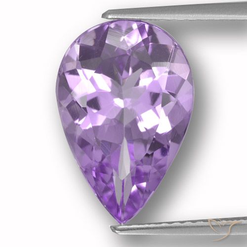 4.55ct Natural Violeta médio Ametista, Formato de pêra, VVS