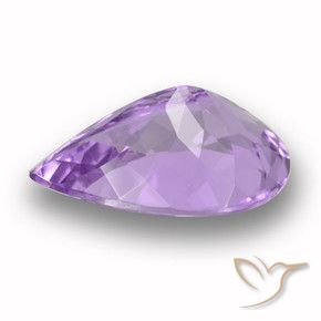 Ametista Violeta médio Natural 4.55ct, Formato de pêra, VVS