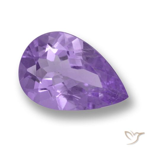 2.84ct Natural Violeta médio Ametista, Formato de pêra, VVS-VS