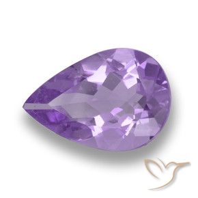 Ametista Violeta médio Natural 2.84ct, Formato de pêra, VVS-VS