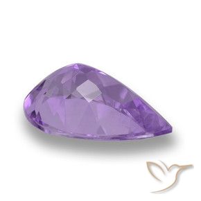Ametista Violeta médio Natural 2.84ct, Formato de pêra, VVS-VS