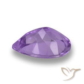 Ametista Violeta médio Natural 3.41ct, Formato de pêra, VVS-VS