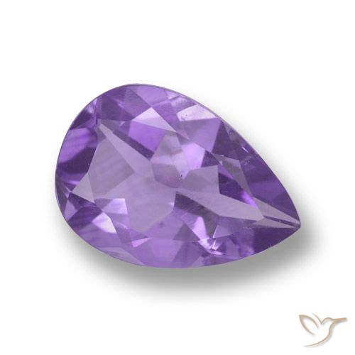 3.13ct Natural Violeta médio Ametista, Formato de pêra, VVS-VS