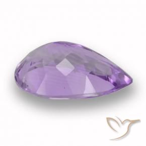 Ametista Violeta médio Natural 4.87ct, Formato de pêra, VVS-VS