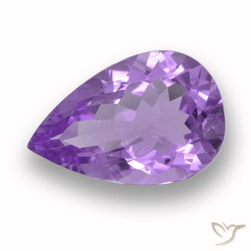 4.63ct Natural Violeta médio Ametista, Formato de pêra, VVS-VS